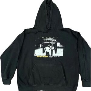 Brandy Melville Black Graphic Hoodie One Size oversized